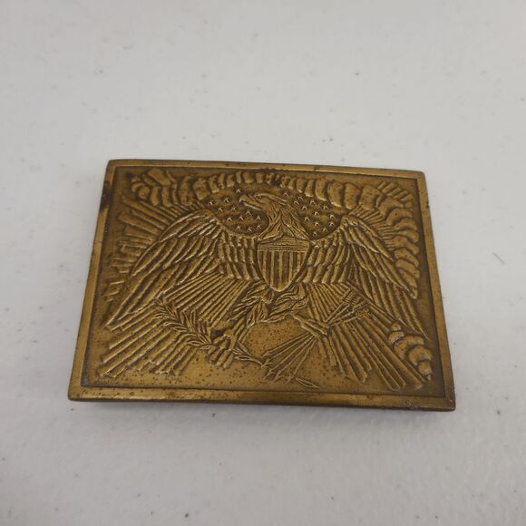 Retro Wilkinson Export Brass American Eagle Stars Stripes Statement Belt‎ Buckle main image 4